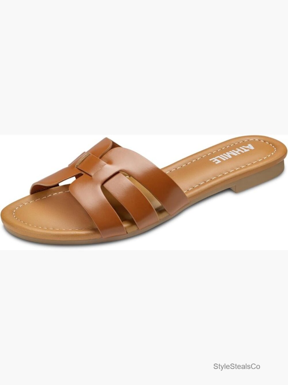 Women's Flat Sandals with Memory Foam, Slip-On Design for Summer Parties & Beach